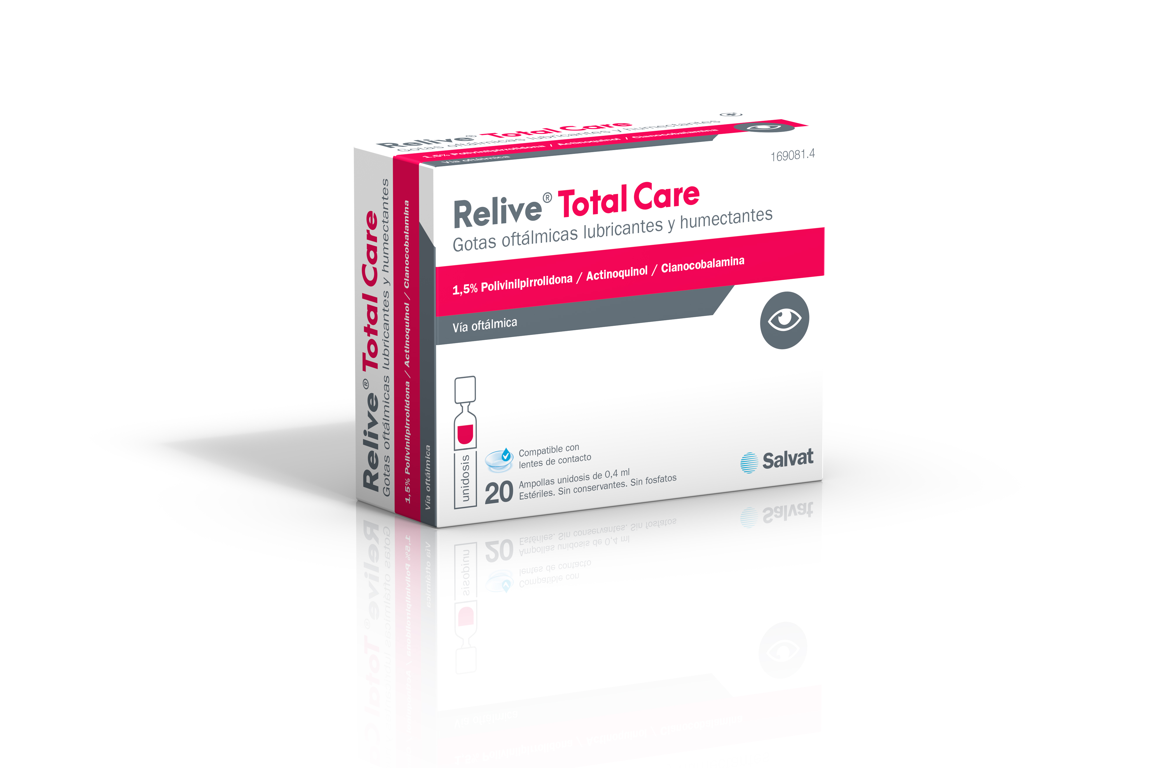 Relive Total Care - Lubrication + UV protection eye drops - single-dose vials eye drops - MD